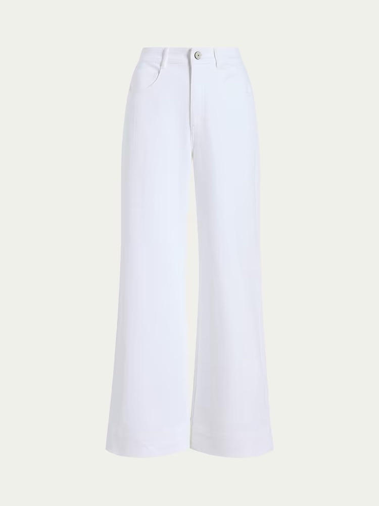 Cinq A Sept White Wide-Leg Women’s Jeans